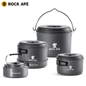 Portable aluminum pot family